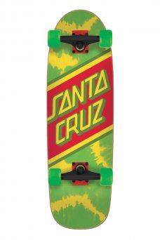 Santa Cruz - Rasta Tie Dye 8.79in x 29.05in Cruzer Street Cruzer
